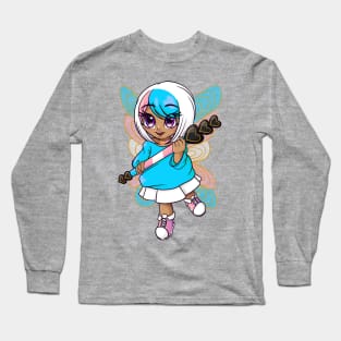 Pink and Blue Fairy Long Sleeve T-Shirt